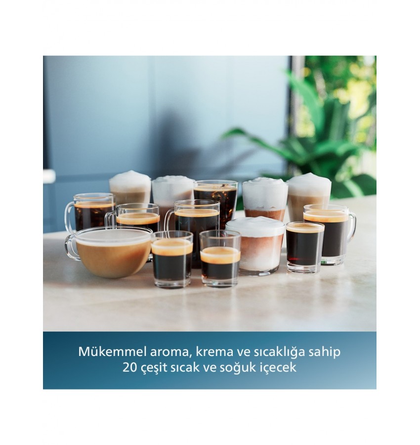 Philips 8000 Serisi Café Aromis Kahve Makinesi, Evde Kafe Kalitesi, 54 farklı içeçek, EP8757/20