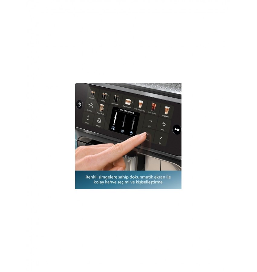Philips 8000 Serisi Café Aromis Kahve Makinesi, Evde Kafe Kalitesi, 54 farklı içeçek, EP8757/20