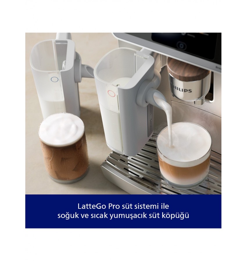 Philips 8000 Serisi Café Aromis Kahve Makinesi, Evde Kafe Kalitesi, 54 farklı içeçek, EP8757/20