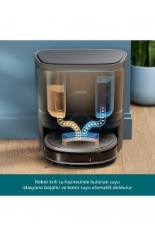 Philips XU9100/10 Homerun 9000 Serisi Islak Temizlik Yapabilen Robot Süpürge (Philips Türkiye Garantili)