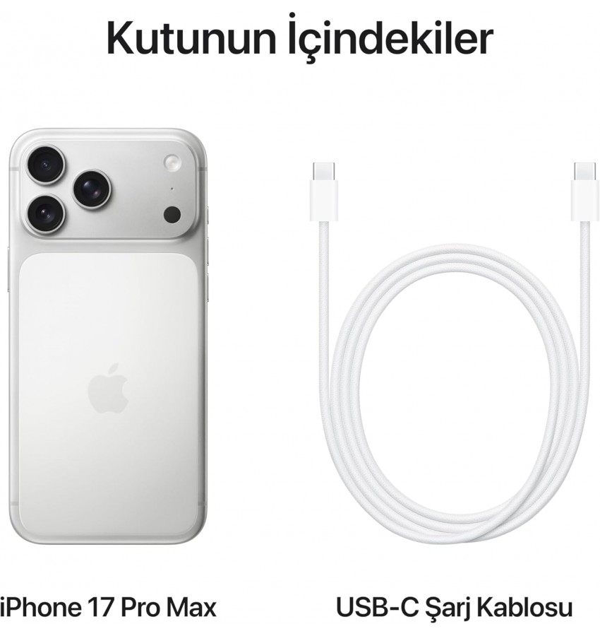 Apple İphone 17 pro max 256GB Gümüş 2yıl Distribütör Garantili