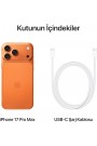 Apple İphone 17 pro max 256GB Kozmik Turuncu 2yıl Distribütör Garantili
